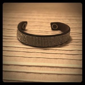Silver Swarovski belt bracelet